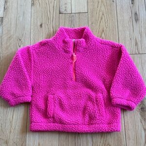 GAP Bright Pink Kids Fleece Hoodie